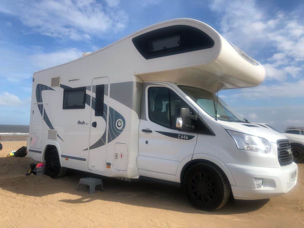6 berth motorhome front and side