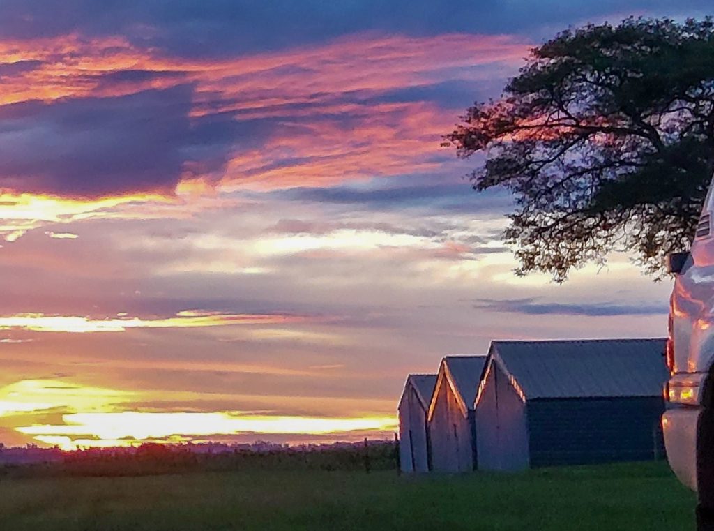 Motorhome sunset