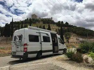 Motorhome in wine regions