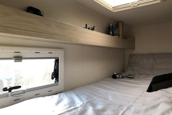 7 berth motorhome top bunk bed