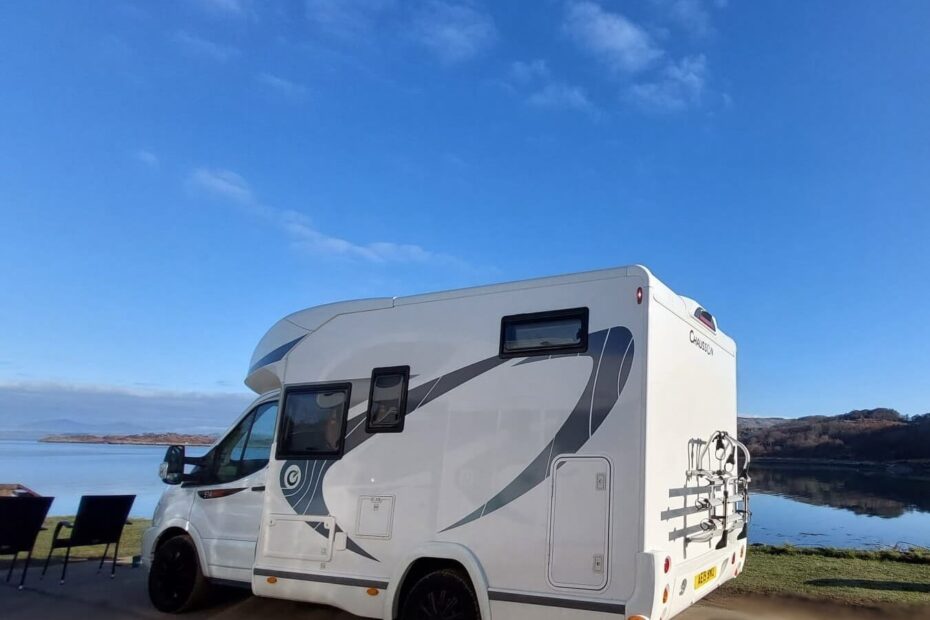 3 berth motorhome sea